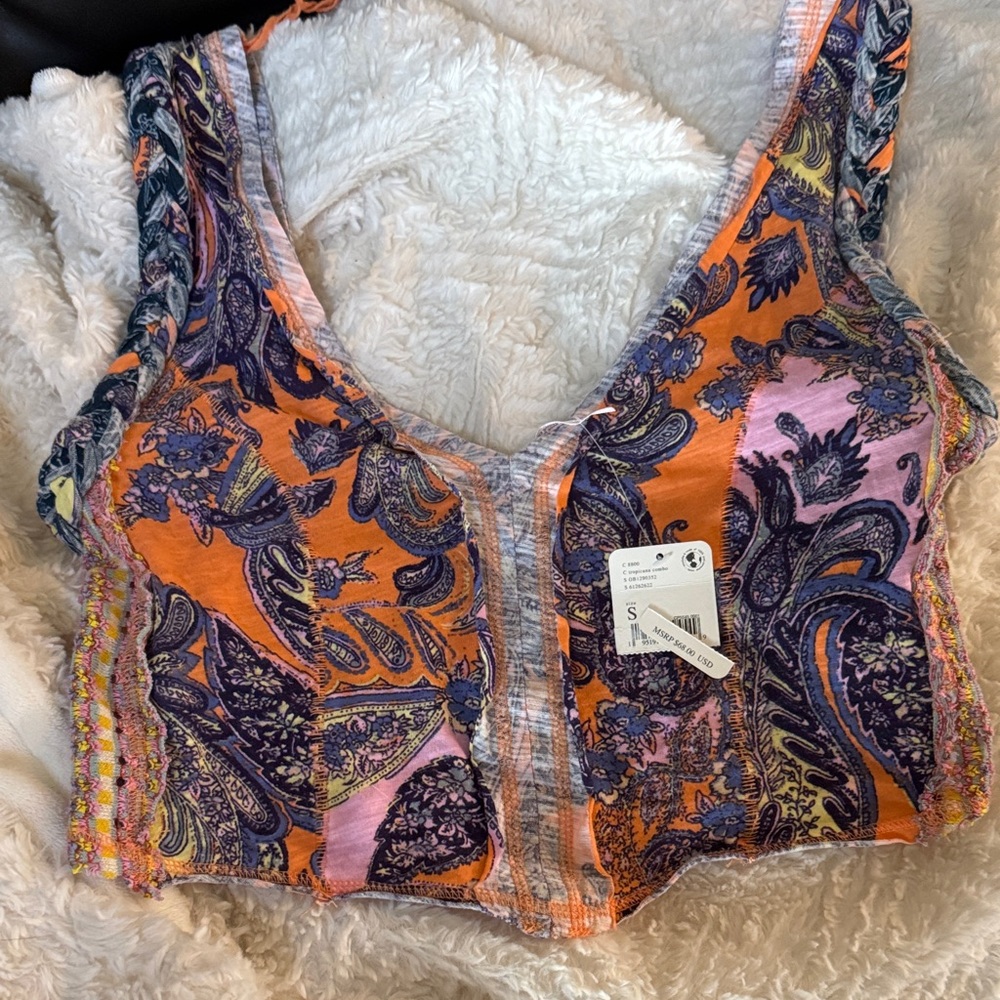 Free People Multicolor Paisley Camisole